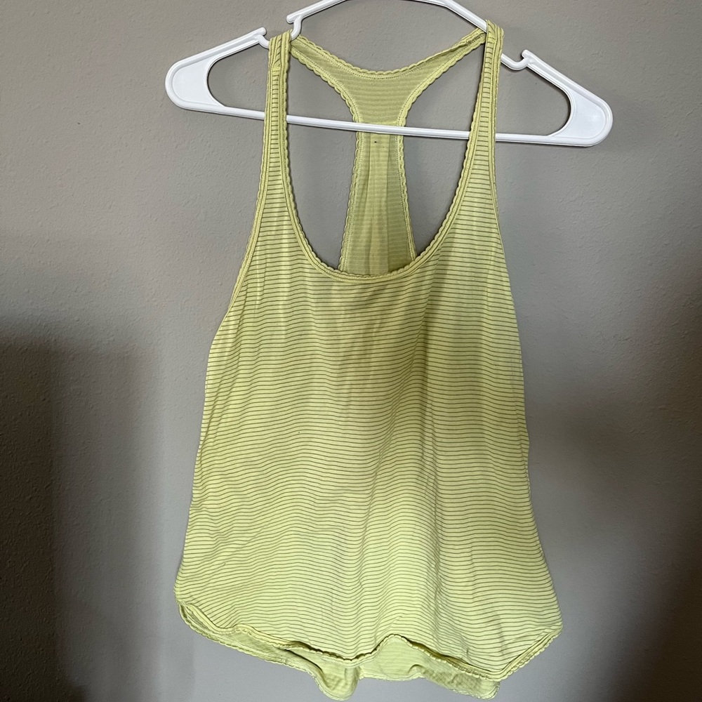 lululemon Yellow Flow Tank